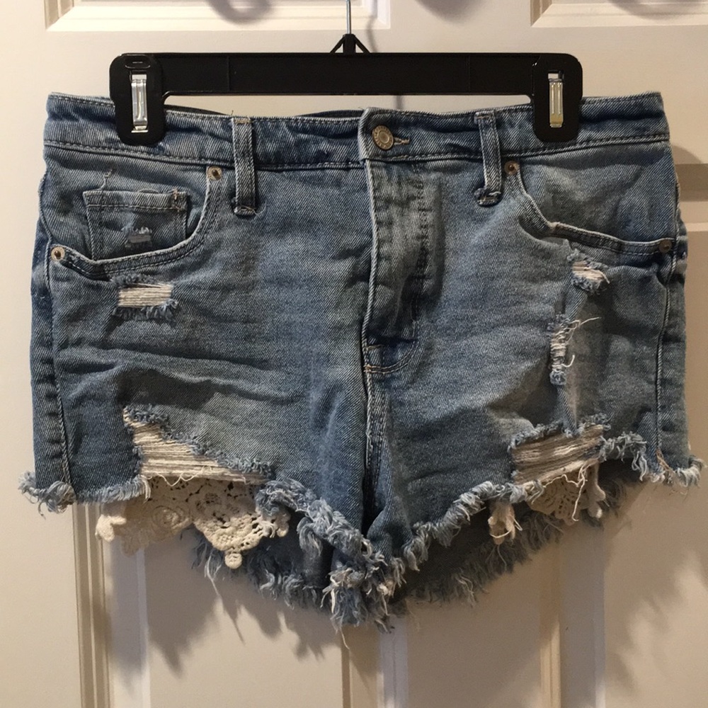 High rise shorts